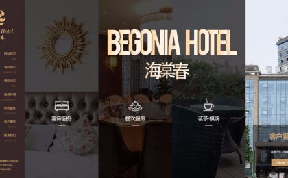 恭喜海棠春酒店网站上线